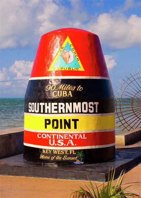 Southernmost Point Key West Fl Vertical Photograph By Bob Pardue Fine