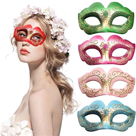 Party Masks Halloween Decoration Masquerade Party Mask Female Painted