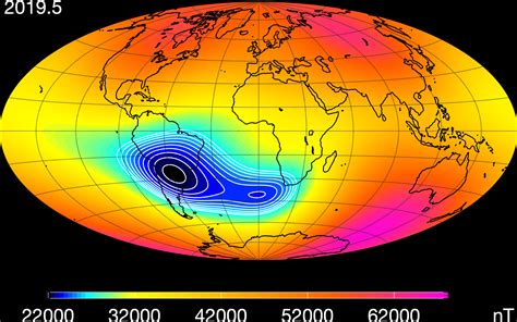 Congenital anomaly (birth defect), a disorder present at birth. Recent evolution of the South Atlantic Anomaly - CoreSat