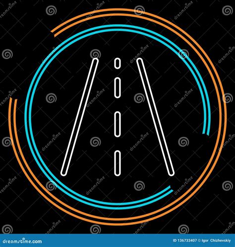 Vector Highway Road Street Sign Traffic Stock Vector Illustration