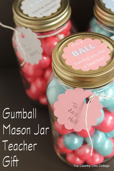 Gumball Mason Jar Teacher T Angie Holden The Country Chic Cottage
