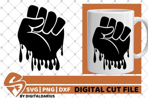 Fist For Power Svg Hand Svg Fingers Punch Dripping Svg