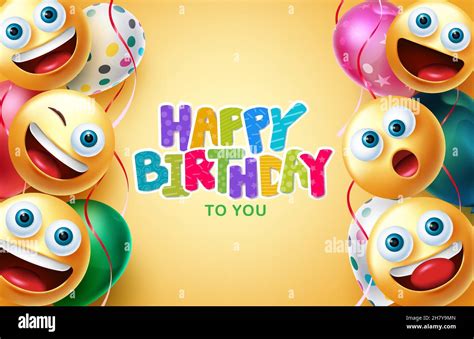 Birthday Greeting Vector Background Design Happy Birthday Text With
