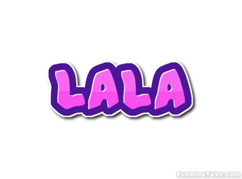 Lala Лого Бесплатный инструмент для дизайна имени от Flaming Text