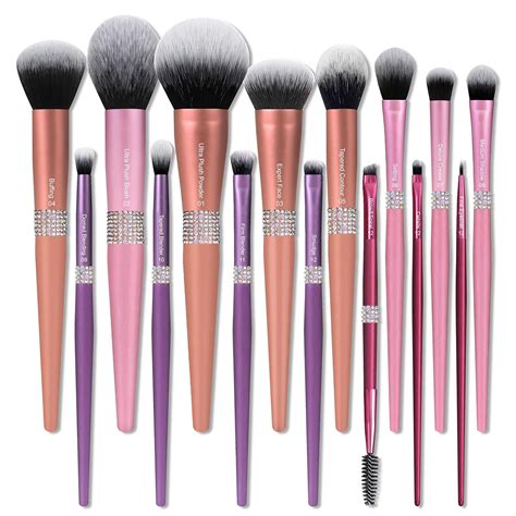 Bueart Design Ultra Soft Colorful Labeled Makeup Brushes