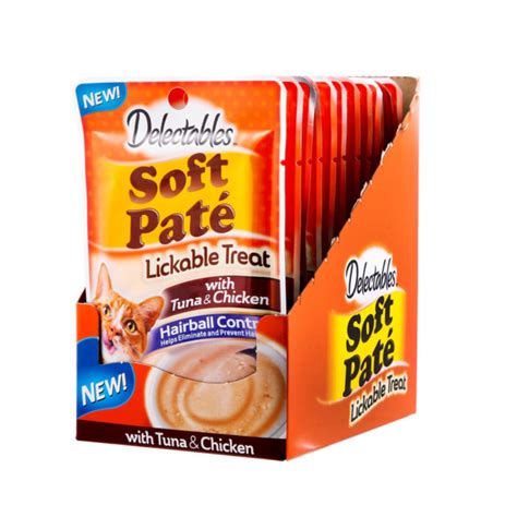 4.8 out of 5 stars. Delectables™ Lickable Treat - Soft Paté Tuna & Chicken ...
