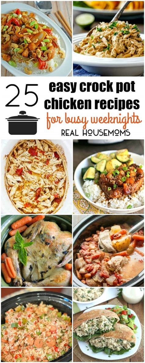 25 Easy Crock Pot Chicken Recipes For Busy Weeknights