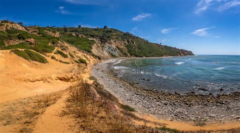 Rugged Southern California Coastline Panorama Stock Photo Image Of