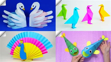 6 Diy Paper Crafts Paper Toys Youtube