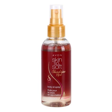 Avon Skin So Soft Skindisiac Red Caring Body Oil In Spray Uk