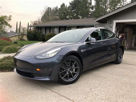 Pictures Of Model 3s With 18 Wheels Without Aero Covers Tesla Motors