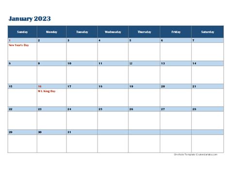 2023 Onenote Calendar Template Free Printable Templates