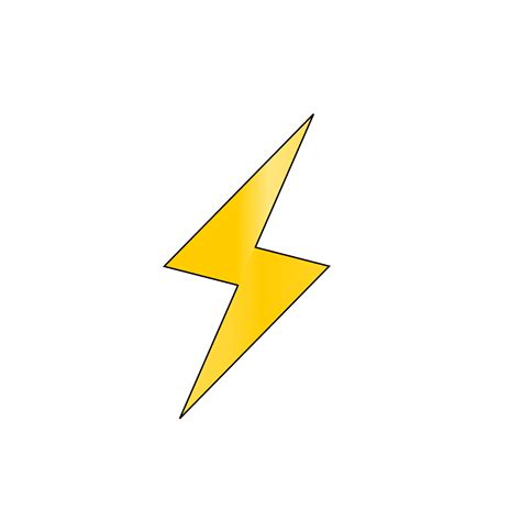 Lightning Bolt Icon Lightning Bolt Vector Or Clipart 4263220 Vector
