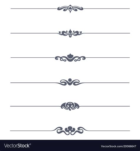Set Of Victorian Ornaments Royalty Free Vector Image