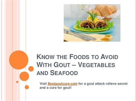 Know The Foods To Avoid With Gout Vegetables And Seafood