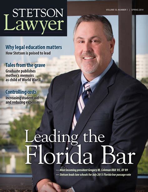 Spring 2014 Stetson Lawyer Magazine By Stetson University College Of