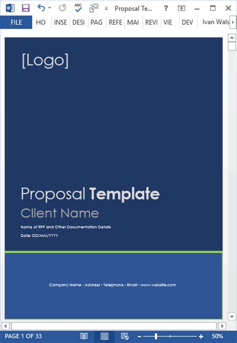proposal templates ms word excel proposal writing
