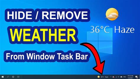 How To Hide Weather On Taskbar Windows Remove Weather From Taskbar