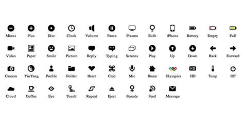 Pure CSS icon set - Freebiesbug