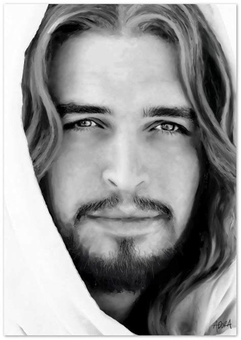Jesus Christ Portrait Print Jesus Painting Jesus Portrait Jesus Picture