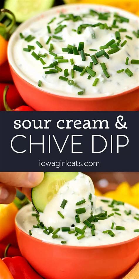 Sour Cream And Chive Dip Easy Chip And Vegetable Dip Recipe
