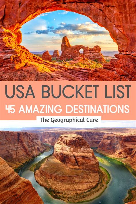 Usa Bucket List 45 Amazing Must Visit Destinations In The United