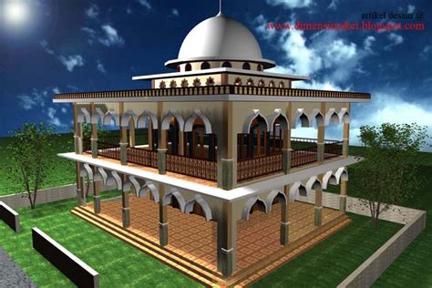 Berat dinding (gunakan berat jenis, γb = 25 kn/m3) w1 = b1 * h1 * γb = 0.6 x 2.0 x 25 x 1 m= 30 kn Desain Masjid & Musholla 004 : Contoh Gambar Desain ...