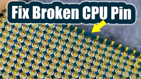 How To Fix A Broken Pin On A Cpu Ryzen 5900x Youtube