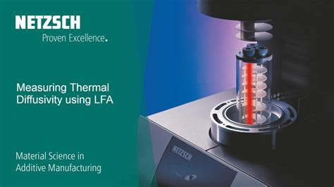 material science in additive manufacturing measuring thermal diffusivity using lfa netzsch