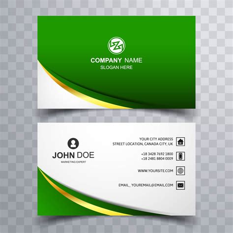abstract stylish wave colorful business card template design