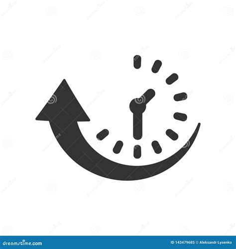 Downtime Icon In Flat Style Uptime Vector Illustration On White
