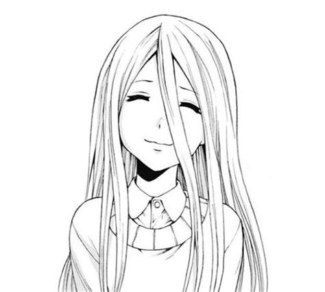 Anime Anime Girl Beautiful Cute Kawaii Monochrome Pretty Smile