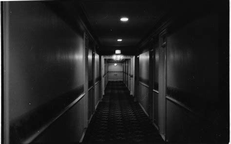 Hopeless, despair, and lament concept. Dark Scary Hallway