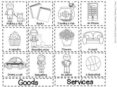 goods  services sort freebie perfect  kindergarten