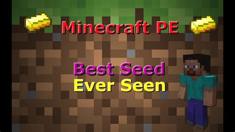 Minecraft Pe Best Seed Ever Seen Youtube