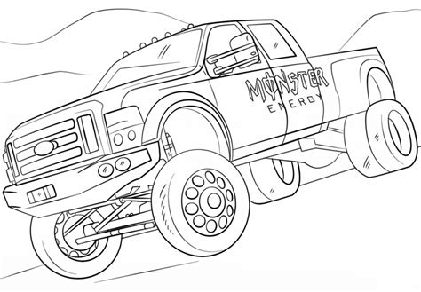 Blaze monster truck colouring page. 10 Monster Jam Coloring Pages To Print