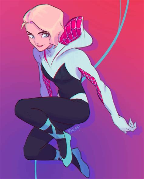 ayyy i just made another fan art for the spiderman intothespiderverse hype train 🕷🕸gwen looks