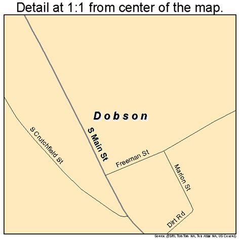 Dobson North Carolina Street Map 3717340