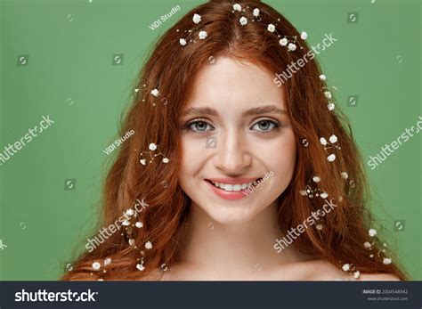 Beautiful Satisfied Smiling Nice Half Naked Shutterstock