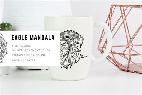 Download Eagle Mandala | SVG (885535) | Cut Files | Design Bundles
