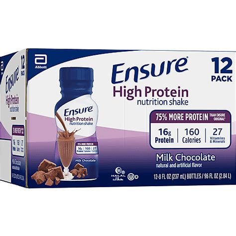 Ensure High Protein Nutrition Shake Milk Chocolate Ready To Drink Fl