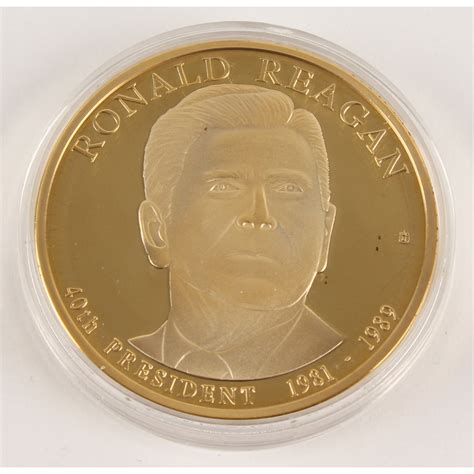 2009 American Mint Ronald Reagan 24k Gold Presidential Dollar Coin