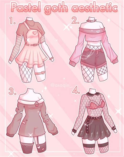 Asaqin Pastel Goth Aesthetic In 2020 Pastel Goth Outfits Drawing