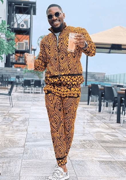 Symmetrical Ankara Track Suit African Men Fashion African Attire For