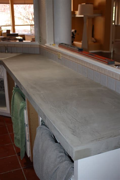 On a buffet table you could go with or without. Quick Install of Concrete Countertops! Kitchen Remodel ...