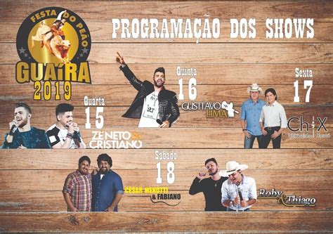 Guaíra SP Blog Ernani Carreira 2020 Festa do Peão de Guaíra SP 2019