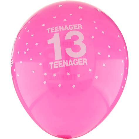 The most common big birthday balloon material is mylar. 13th Birthday Balloons 6 Pack - Pink | BIG W