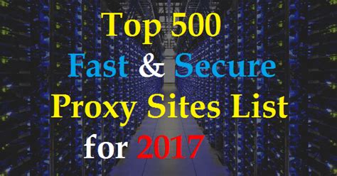We have the largest proxy list online with 15,000 active proxy address in 190 countries and 700 cities.copy the full fresh proxy list with just one click. Proxy Sites List 2018 - Top 500 Free Proxy Servers (Fast ...