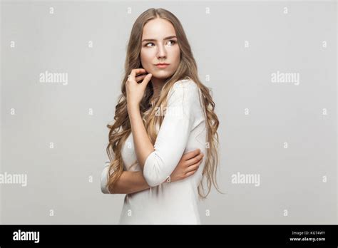Pondering Woman Hi Res Stock Photography And Images Alamy