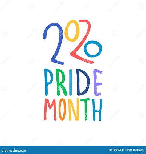 pride month 2020 month of sexual diversity celebrations hand lettered